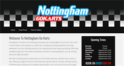 Desktop Screenshot of nottinghamgokarts.co.uk