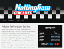 Tablet Screenshot of nottinghamgokarts.co.uk